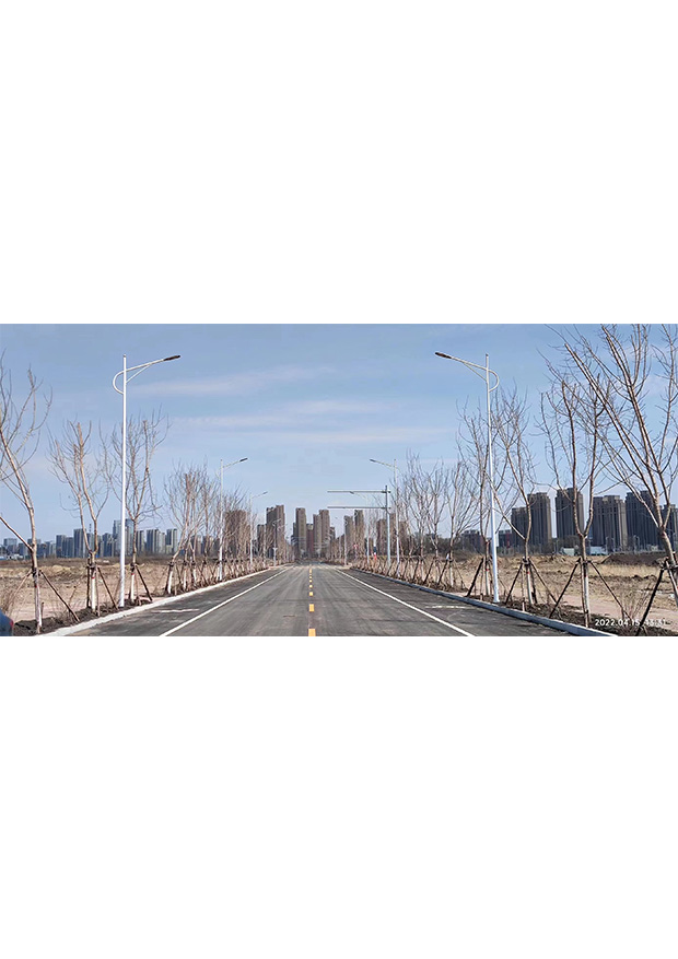 路灯施工现场